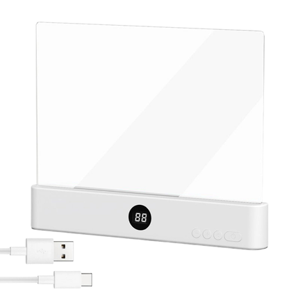 Cristal de lectura nocturna con luz led 💡