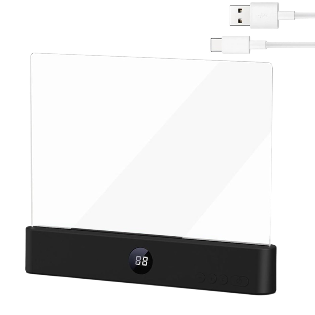 Cristal de lectura nocturna con luz led 💡