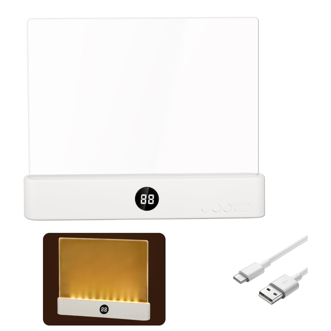 Cristal de lectura nocturna con luz led 💡